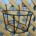 Over The Rail Flower Pot Stand Balcony Railing Hanging Basket Holder