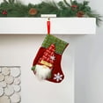 thumbnail image 6 of Christmas Linen Stocking Bulk 5.9"x7.87" Xmas Stockings 3D Gift Card Bag Holder Santa Claus Candy Xmas Hanging Stockings for Christmas Tree Ornament Decorations Gift Holder(Red), 6 of 6