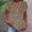 *Brown^, variant on ClodeEU Women's Linen Printed V Neck Short Sleeve Top ,Casual Button Blouse for Home Wear Brown^,Womens Plus XXL