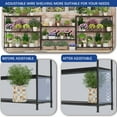 thumbnail image 6 of 4-Tier Adjustable Heavy Duty Steel Wire Rack 59.6"x24"x72.2", 6 of 7