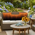 thumbnail image 5 of Burnt Orange Black Ombre Outdoor Pillow Covers 24x24 Inch Throw Pillow Covers Set of 2 Waterproof Decorative Pillow Cases Modern Abstract Striped Gradient Cushion Covers for Patio Furniture Garden, 5 of 8