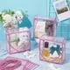 thumbnail image 4 of 10 cajas de regalo transparentes de PVC de 5,5 x 5,5 x 2,8 pulgadas con borde rosa de encaje y asa para bodas, fiestas, Navidad y cumpleaños., 4 of 5