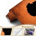 thumbnail image 4 of Wallpaper Africa map grungy paper Peel and Stick Wall Murals 100"H x 144"W Removable PVC Wall Paper Self-Adhesive Wall Paintings Art Decor for Bedroom Living Room, 4 of 7