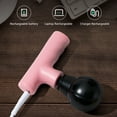 thumbnail image 4 of pitrice Mini Massage Portable Rechargeable Electric Muscle Body Shoulder Neck Arm Relaxation Massager Fitness Athletes Runners Pink, 4 of 7