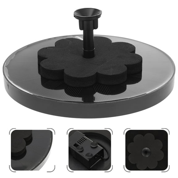 Solar Miniature Floating Fountain Water  Outdoor Garden Sprinkler (Black)