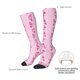 thumbnail image 4 of Balery Pink Scarf Snowman Calcetines novedosos Calcetines deportivos Calcetines hasta la rodilla Calcetines de algodón Calcetines originales y geniales, 4 of 6