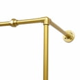 thumbnail image 4 of SHZICMY Industrial Pipe Metal Clothes Rail Heavy Duty Garment Hanging Rack Shelives Gold, 4 of 11