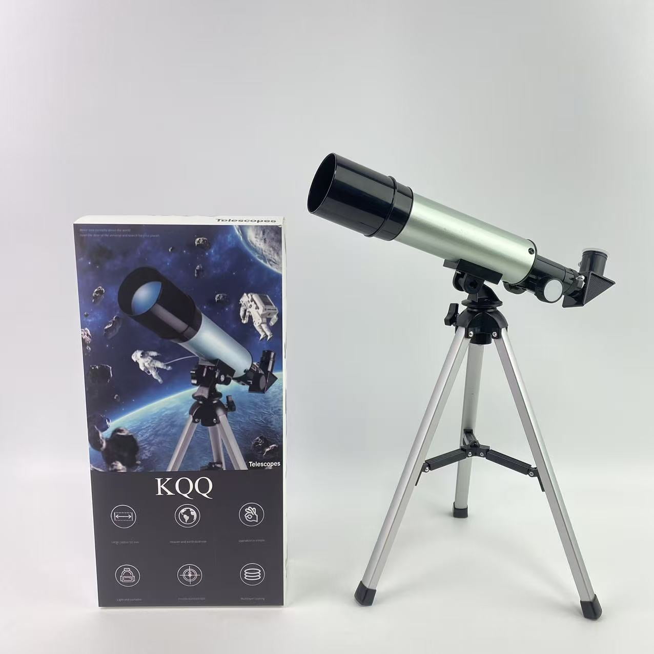 TELMU Professional High Powered Telescope, 70mm Aperture 400mm AZ