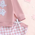 thumbnail image 7 of CAICJ98 Toddler Girl Matching Outfits Big Sister Long Sleeve Sweatshirt and Elastic Drawstring Pants Set Fall Winter Clothes,Size 18-24 Months, 7 of 7