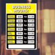 thumbnail image 2 of Letrero Horario Comercial DQrwqpou Letreros Horas Operación para Ventana Puerta amarillo, 2 of 8