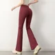 thumbnail image 3 of Leggings de Yoga micro-acampanados pantalones push up de cadera casual slim fit mujeres bailando cintura alta pantalones deportivos elásticos ropa de entrenamiento, 3 of 4