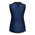 thumbnail image 4 of Njoeus Women's V Neck Lace Crochet Tunic Tops Flowy Sleeveless Vest Camisole Casual Blouses Shirts S-XXL, 4 of 7