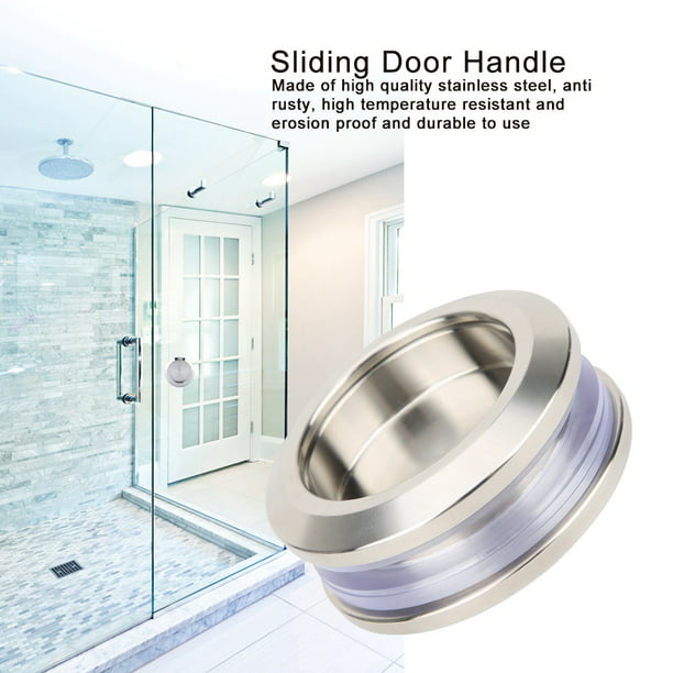 Tebru Bathroom Door Handle Shower Glass, Bathroom Sliding Door Handles