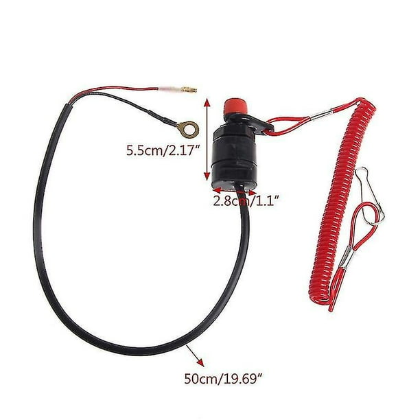 Stop Kill Key-cordón de seguridad flotante, banda de parada de emergencia para motor de lancha motora