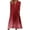 Red, variant on Viikei Plus Size Short Sleeve Dress for WomenPrinted Slimming Buttons V-Neck Half Sleeve Long Dresses