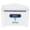 White Toy Box Bench - Ice Hockey
