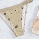 thumbnail image 5 of Traje de baño para mujer, espalda descubierta, correas anchas regulables para los hombros, cintura Regular, diseño hueco, traje de baño informal de moda, color tostado claro L, 5 of 8