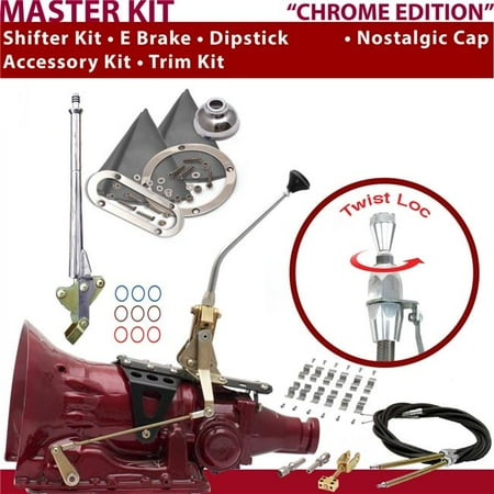 American Shifter 518 Shifter Kit 10 in. E-Brake Cable Clamp Trim Kit Dipstick for CB159