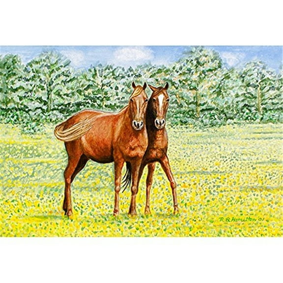 Betsy Drake PM057 Horses Place Mat - Set of 4