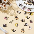 thumbnail image 5 of Colgantes de gato con temática de 13 estilos, 39 piezas, colgantes de aleación de esmalte, mini colgantes de metal para mascotas con forma de animal., 5 of 5