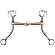 Showman Stainless Steel Tom Thumb Bit w/ 5" Copper Wrapped Snaffle Mouth