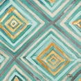 thumbnail image 2 of Pinto, Patricia 12x12 White Modern Wood Framed Museum Art Print Titled - Coastal Ikat with Gold I, 2 of 4
