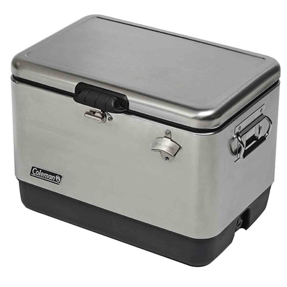Hielera Metalica 54QT 85 Latas Destapador Playa 51l