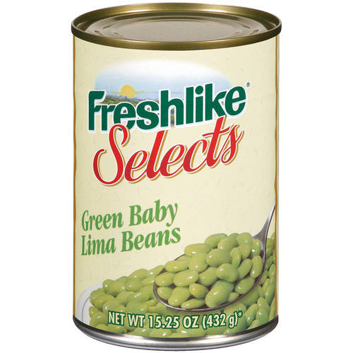 (6 Pack) Freshlike Selects Green Baby Lima Beans, 15.25 oz Walmart