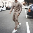 thumbnail image 2 of Stamzod Men's Tracksuit 2 Piece Long Sleeve Pullover Jogging Track Suit Solid Thin Athletic Casual Sweatsuit On Sale, 2 of 3