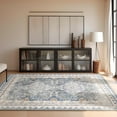 thumbnail image 4 of Vintage Ethnic Area Rugs, Retro Washable Non-Slip Rugs for Bedroom, Dining Room, Living Room, 4 x 6 ft, Blue, 1 Pack, 4 of 5