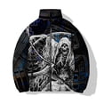 thumbnail image 2 of Abrigo de invierno para hombre, cómodo y cálido, moderno, con estampados de personajes personalizados, algodón añadido y grueso, novedad en ropa de hombre parkas, 2 of 5