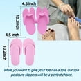 thumbnail image 2 of Pantuflas de pedicura Khakho, 12 pares, espuma rosa, 26 cm, 2 of 9