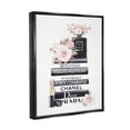 thumbnail image 3 of Stupell Industries Pink Roses and Toiletries Fashion Glam Bookstack Jet Black Framed Floating Canvas Wall Art, 16x20, by Ros Ruseva, 3 of 9