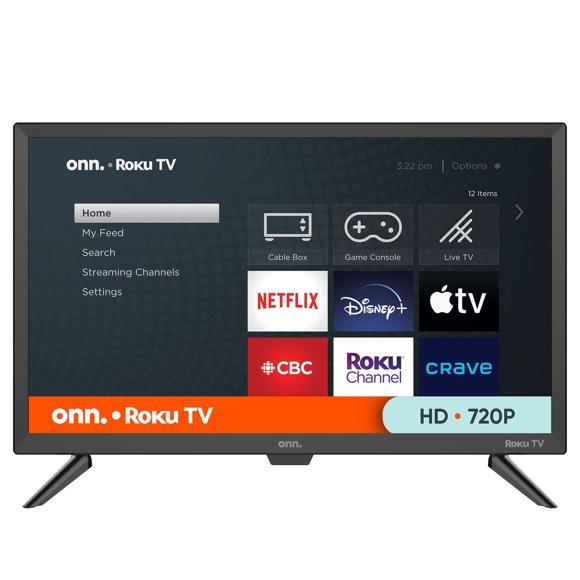 Refurbished Onn. 24" Class HD (720p) Smart DLED TV (100012590-CA)