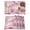 Pink, variant on Brown Ombre Placemats Set of 8, Gradient Abstract Art Vintage Placemats for Dining Table, Place Mats for Kitchen Tabletop, Waterproof Wipeable Dining Table Mats Set