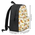thumbnail image 2 of Lsque Tiger Lion Pattern Adult Backpack – Durable & Lightweight PU Canvas Storage Bag , 15” Laptop Compartment, and Multiple Pockets, 2 of 6