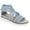 Light Blue, variant on Easy Spirit Womens Wander 2 Knit Open Toe Platform Sandals