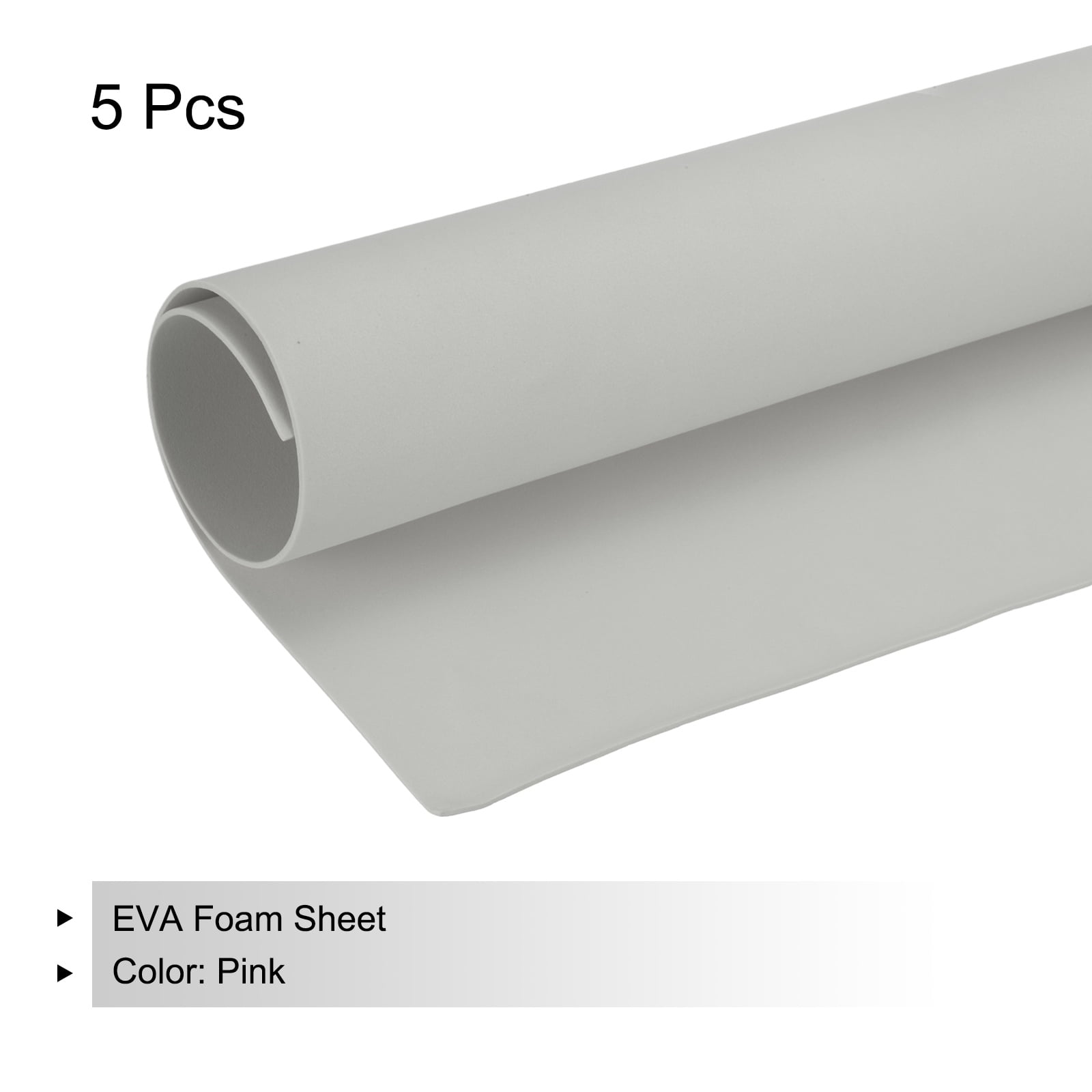 Uxcell EVA Foam Sheets Grey 19.7 Inch x 19.7 Inch 2mm Thick Crafts Foam Sheets for Costumes, Arts and Crafts Projects Pack of 5