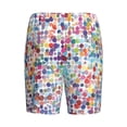 thumbnail image 7 of Daiia Colorful Watercolor Dots Mens Woven Stretch Pajama Short,Short Pajama Pants-Medium, 7 of 7