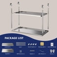 thumbnail image 4 of Table de Travail en Acier Inoxydable 48"x24"x35 Pouces, Table de Préparation Robuste Certifiée NSF avec Tablette Inférieure Réglable et Roulettes Verrouillables, Tables Métalliques Commerciales pour Cuisine, Restaurant, Maison, Hôtel, Poste de Travail, 4 of 7