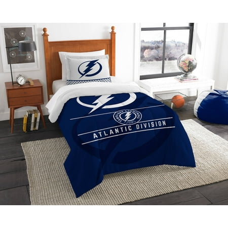 - Tampa Bay Lightning The Northwest Company NHL Draft Twin Comforter Set