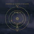 thumbnail image 2 of Wild Apple Portfolio 15x15 White Modern Wood Framed Museum Art Print Titled - Geography of the Heavens X Blue Gold, 2 of 4