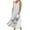 White 3, variant on Annhoo Plus Size Dresses for Women Summer Loose Flowy Short Sleeve Scoop Neck Beach Dress Fashion Dandelions Printed Dress