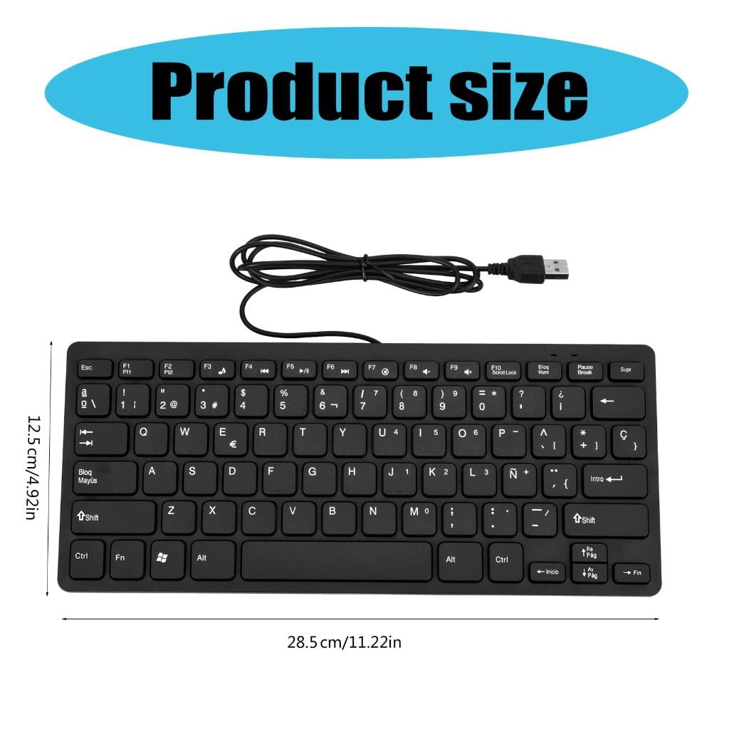 USB Cord Computer Keyboards, Spanish Keyboards, Ergonomic Mechanical Keyboards for Home