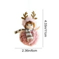thumbnail image 3 of chaungfeng Mini Plush Christmas Pendant, Small Elf Doll Ornament, Figurine Tree Decor, for Tree, Window, Gift Giving, Festival Decor, 2.4x4.3 Inches, 3 of 6