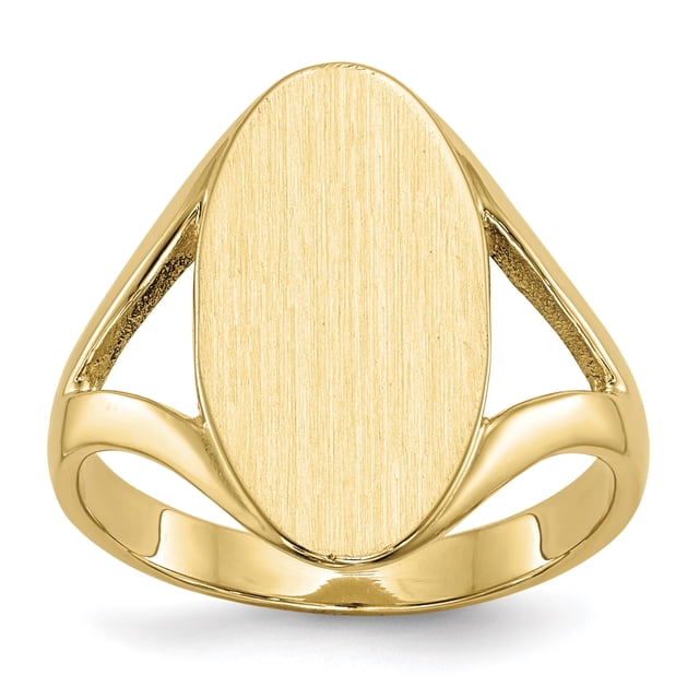 Bague Signet en Or Jaune 14K