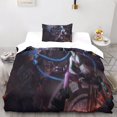 thumbnail image 2 of League of Legends Duvet Cover Multi Colour Luxury Daytime 3D Printed Bedding Set Microfiber Jinx Soft Duvet Quilt Cover with Zipper Closure Ties Single, 2 of 5