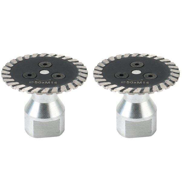 2X 50 mm M14 de Diamante de Apertura con Disco de Corte Y Grabado Desmontable, Adecuada para Granito, Arenisca Y Hormigón