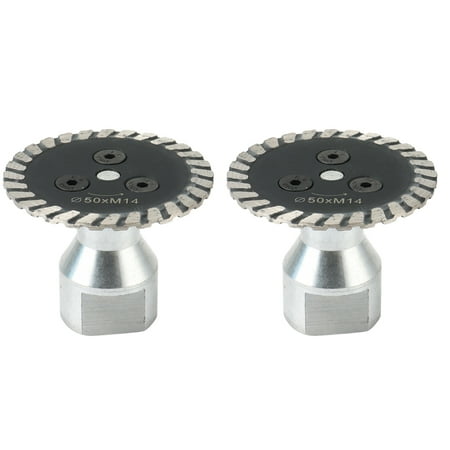 

2X 50mm M14 Aperture Diamond Saw with Detachable Engraving and Cutting Disc Suitable for Granite Sandstone and Concrete
