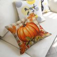 thumbnail image 5 of Pumpkin leaves checkeredLinen toss pillowcase decoration pillowcase gifting preferred 24x24 inch cushion cover 4 sets sofa pillowcase sofa bedroom living room car, 5 of 8